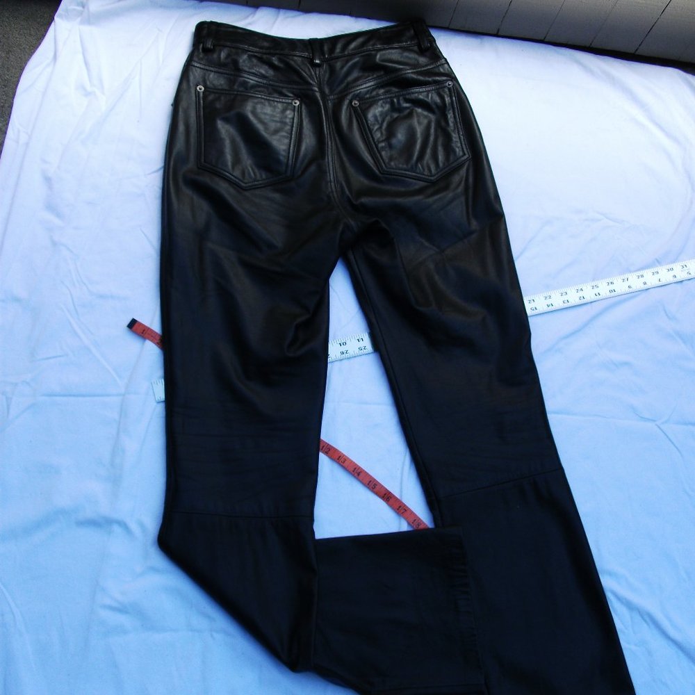 Leather jeans in 6 Long
